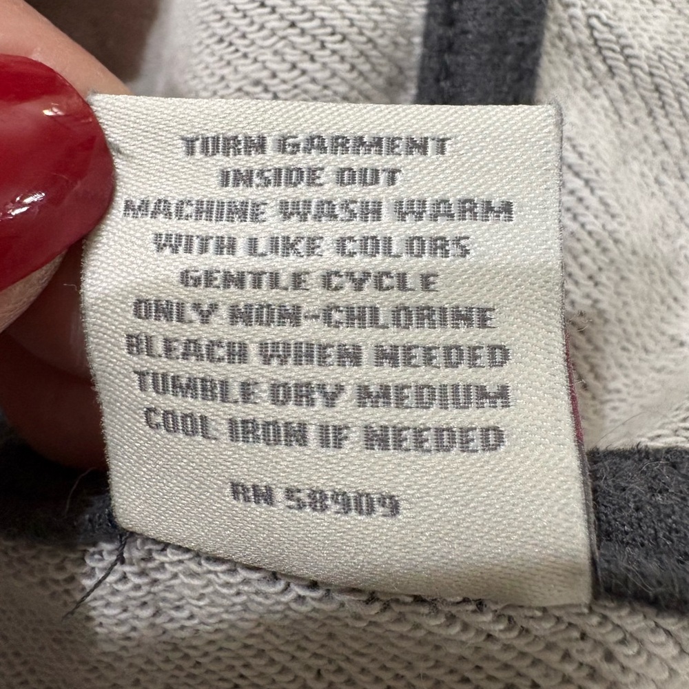 Cut the Frills Charcoal Gray Hooded Women's Top OS NWT - Picture 5 of 5